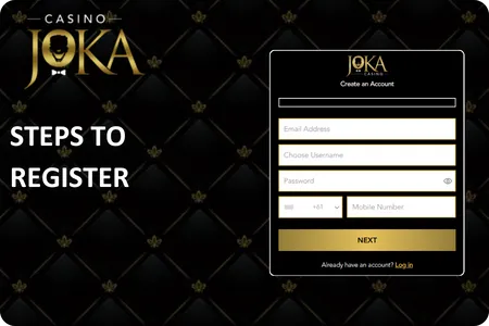 Joka casino register