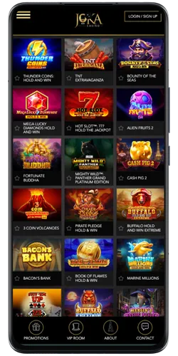 Choose any games at Joka Casino NZ