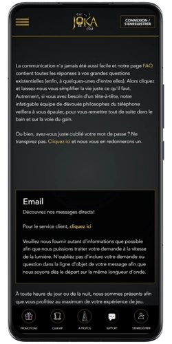 Créez un compte sur Joka Casino