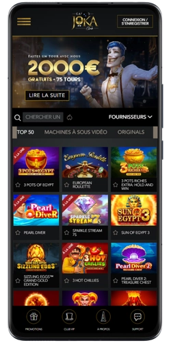 Visitez le site officiel de Joka Casino