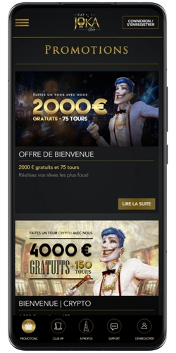 Activez l'offre de bienvenue sur Joka Casino